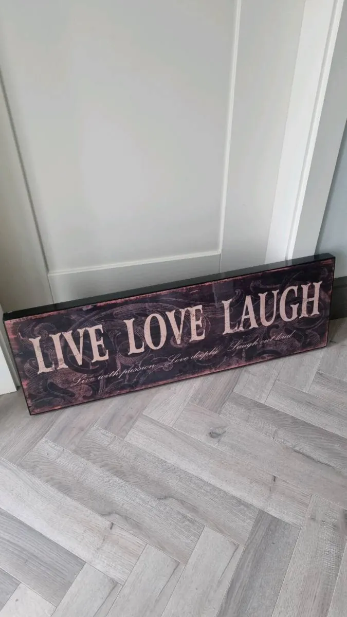 Live Love Laugh Wall Sign - Image 4