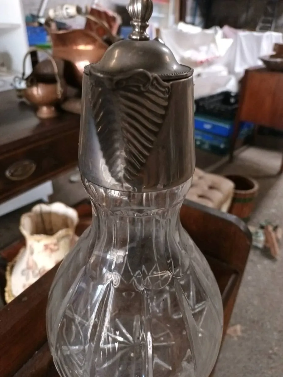 Pair of Large Silver Decanters - Image 2