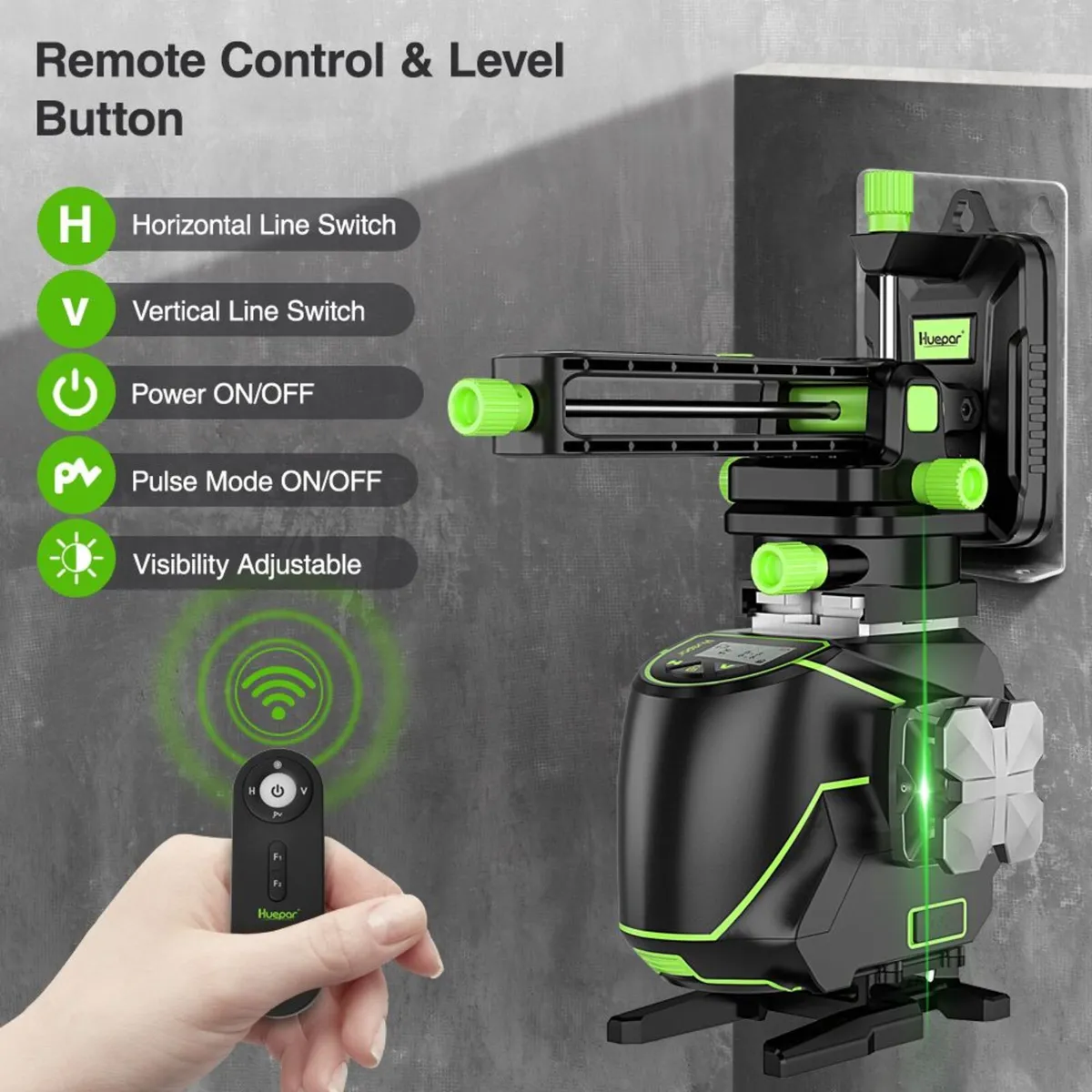 rade Rated 3 x360° Green Laser Level self leveling - Image 4