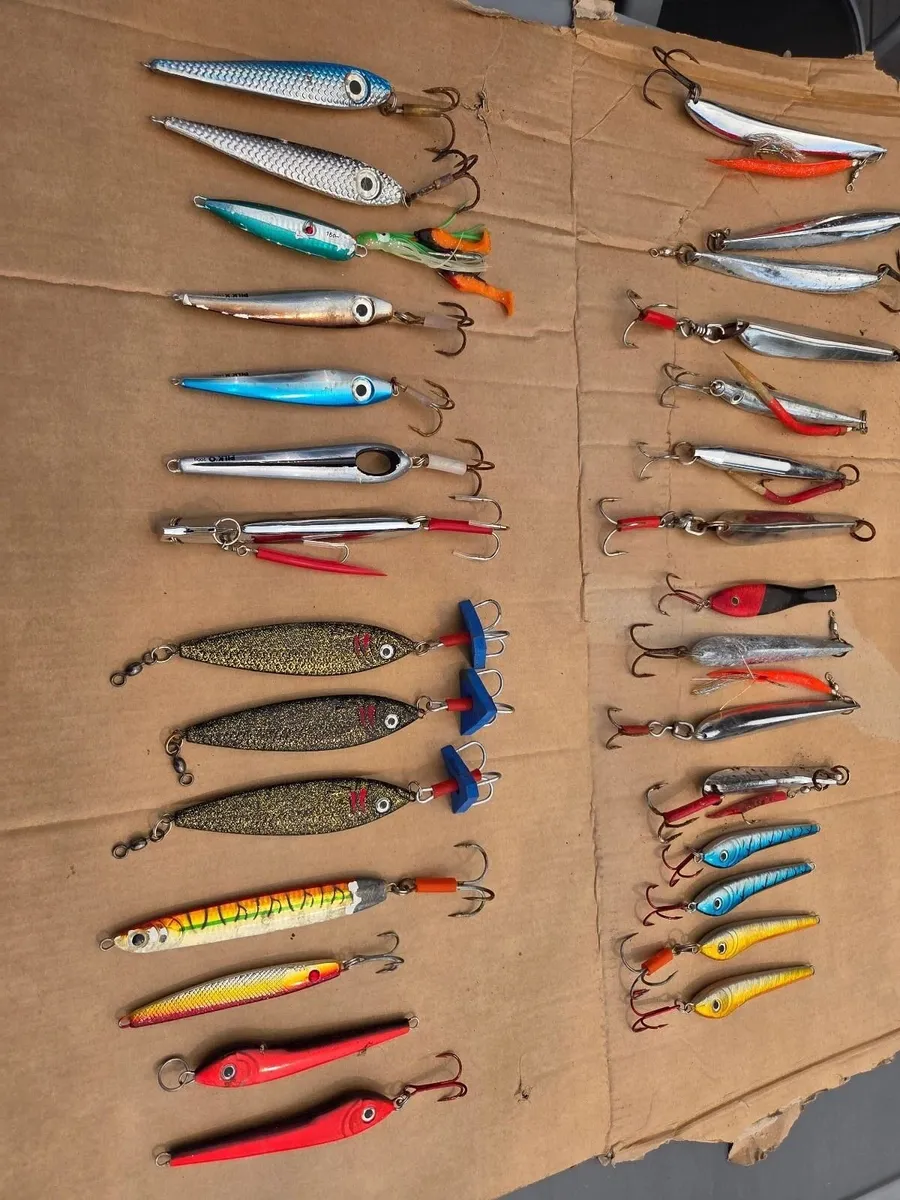 Sea fishing lures, jigs, and leaders, some new - Image 1