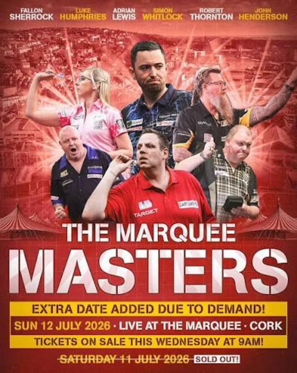 DARTS MASTERS TICKETS, (Can be sold separately) - Image 1