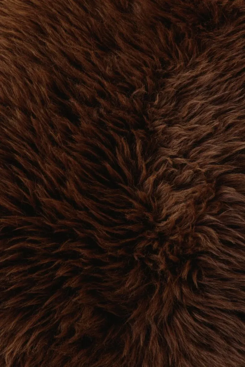 Brown Sheepskin Rug - Image 3
