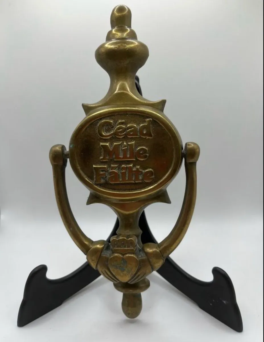 Solid brass door knocker