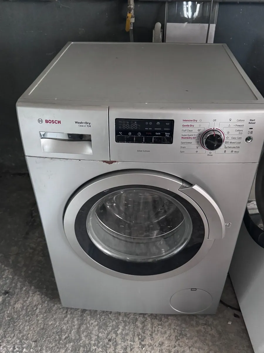 Bosch washer dryer silver