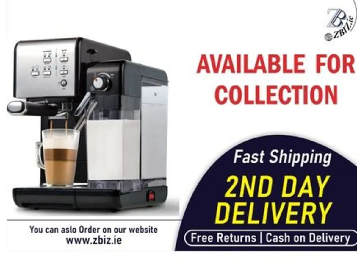Coffee Maker One-Touch Espresso Brewing Machine - Image 1