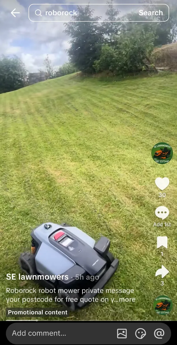 Robrock lawnmower - Image 1