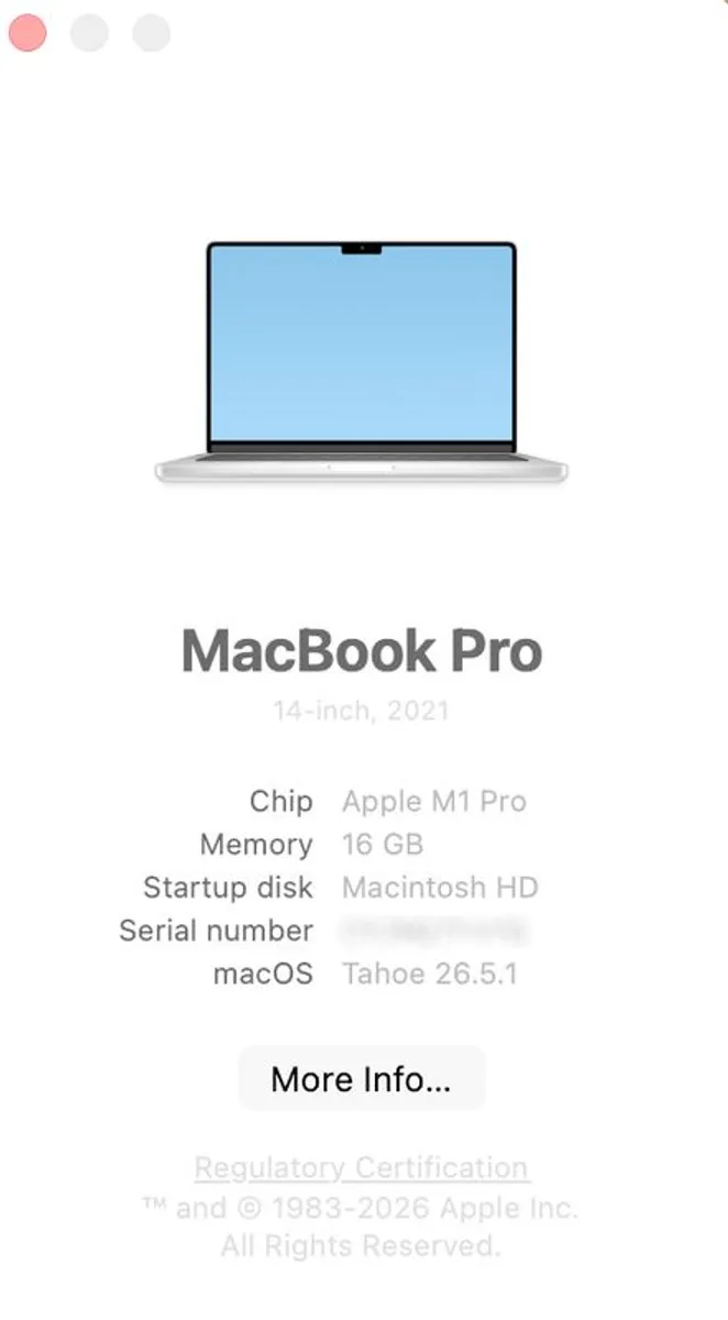 MacBook Pro M1 16GB 512GB AppleCare+ Warranty to Jan 2027 - Image 4