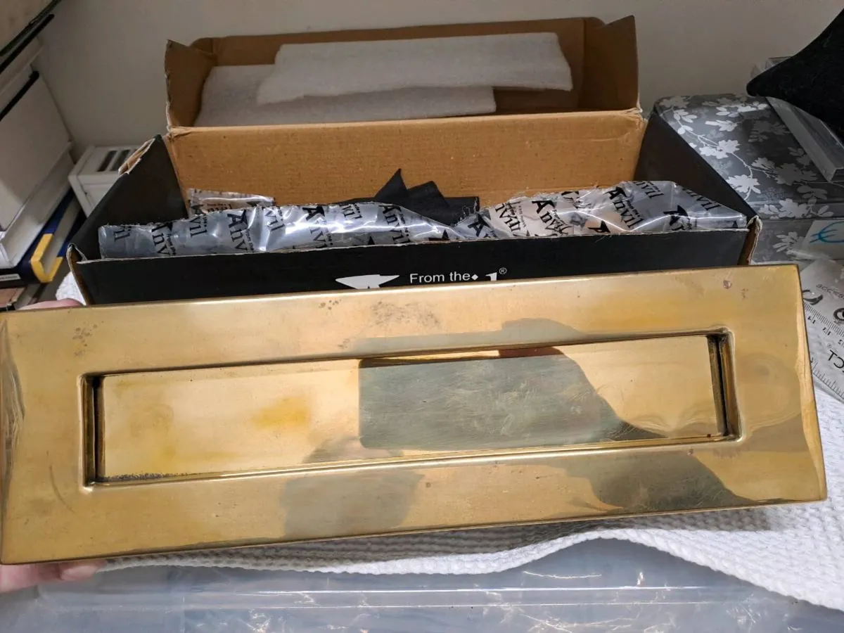 From Anvil Polished Brass Traditional Letterbox - Image 4