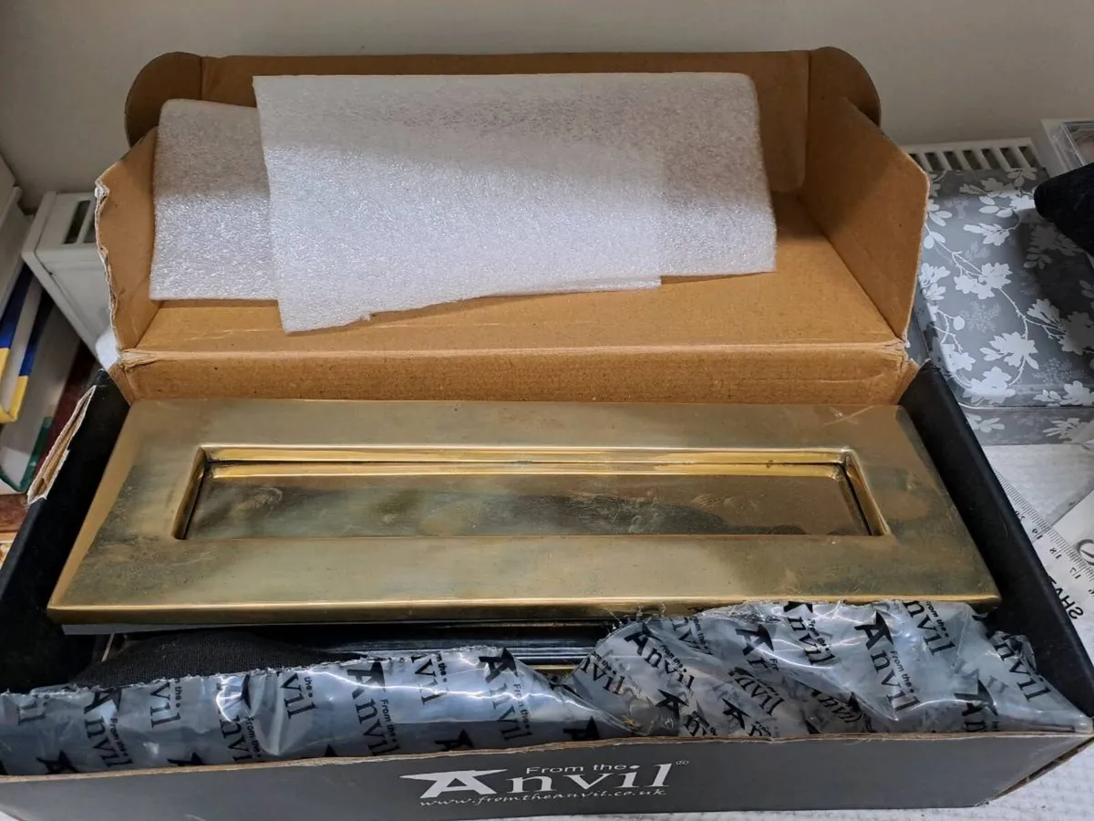 From Anvil Polished Brass Traditional Letterbox - Image 1