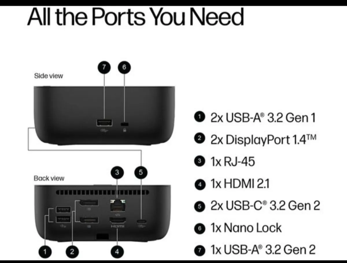HP USB-C Dock Station G6 - Image 1