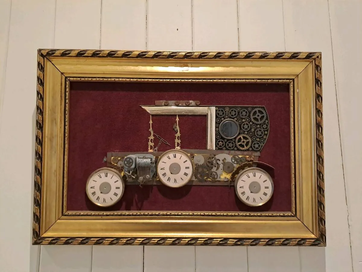 Large Steampunk Clockwork Wall Art - Image 1