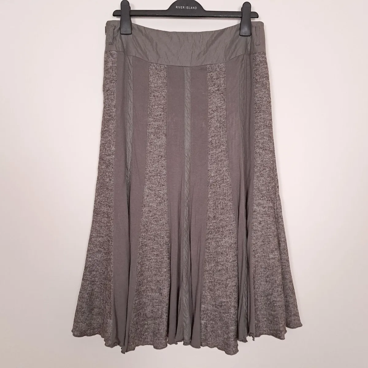 Kapalua Taupe Brown A-Line Midi Skirt 12UK/40EU - Image 3