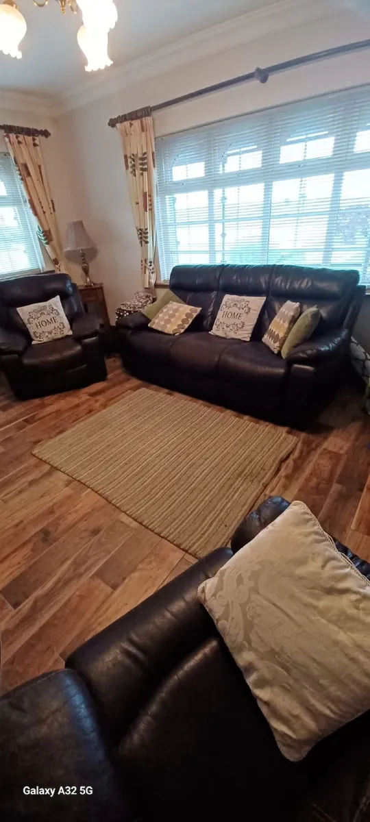 3 Seater sofa + 2 Recliner chairs