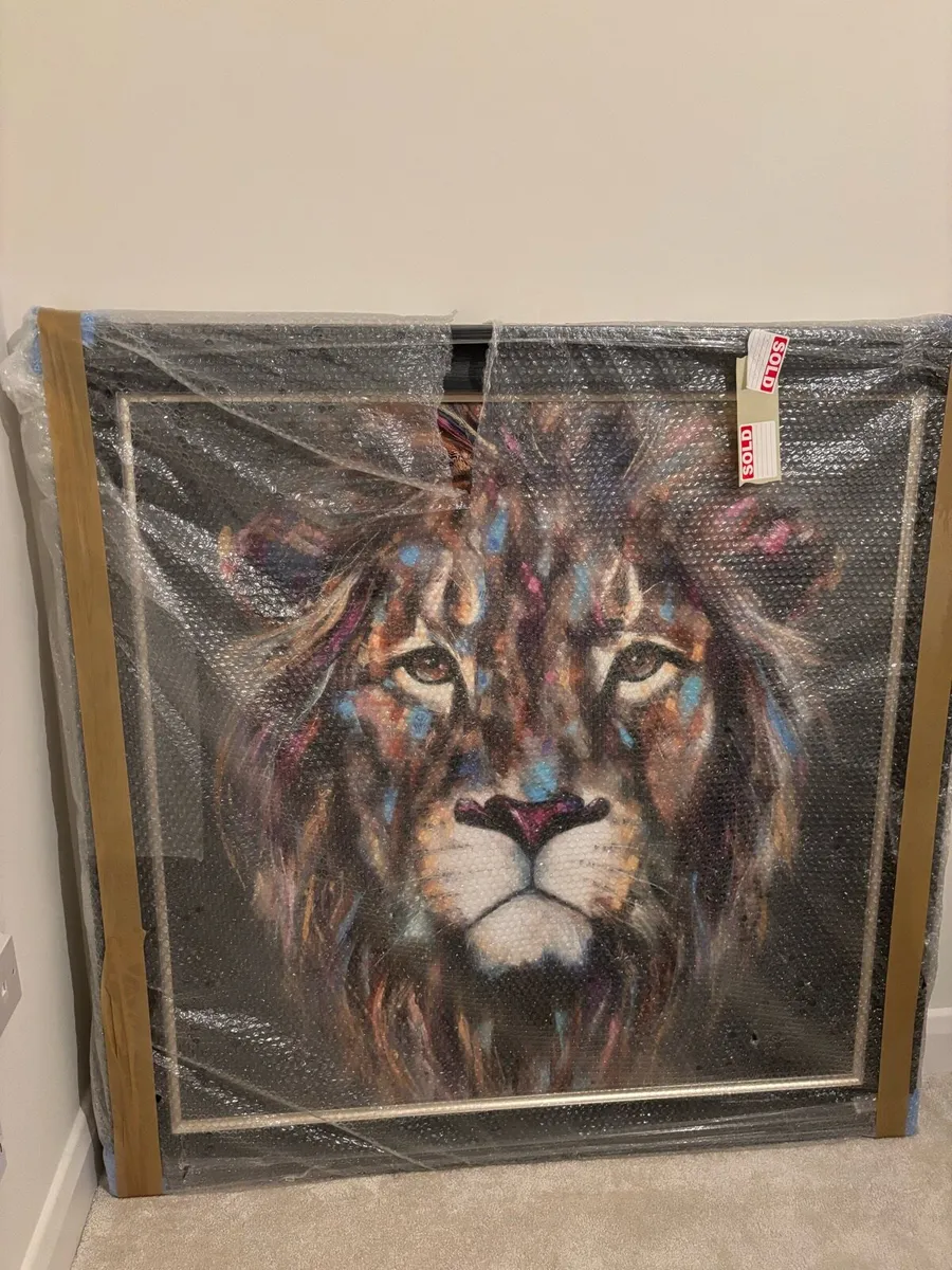 Brand New - Artko Kendi Lion - Large Framed Pic - Image 4