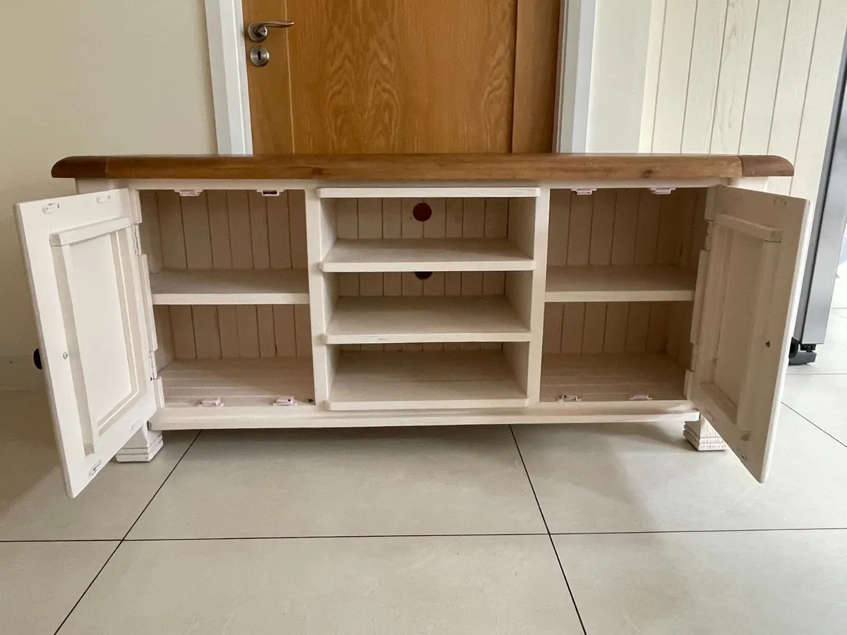 Danube White & Oak Large TV Unit - Image 3