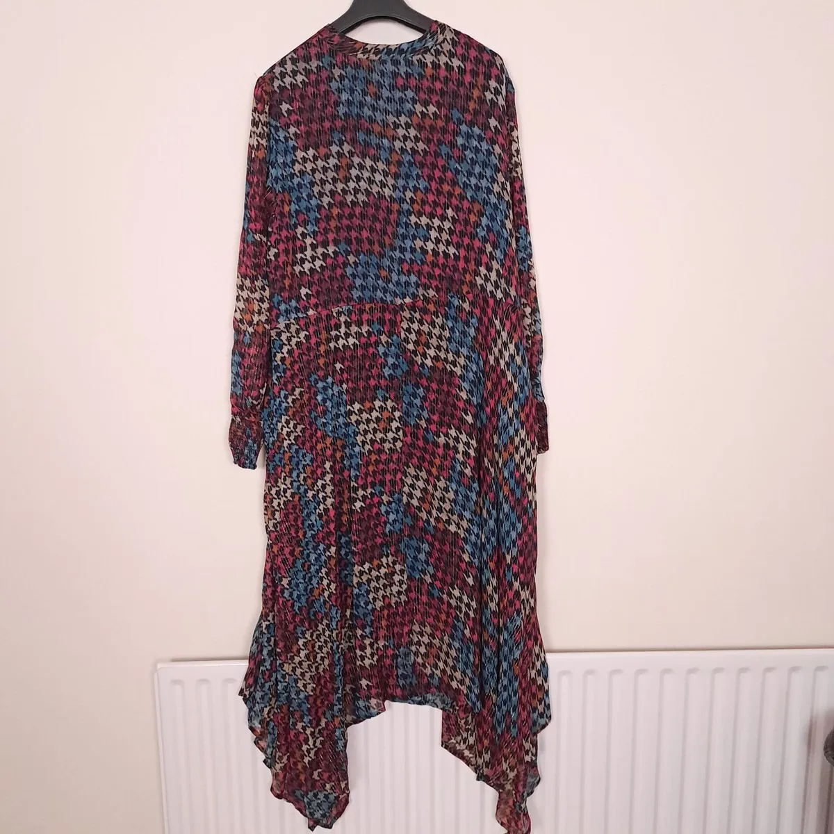 Monsoon Multicolor Houndstooth Midi Dress 22UK - Image 4