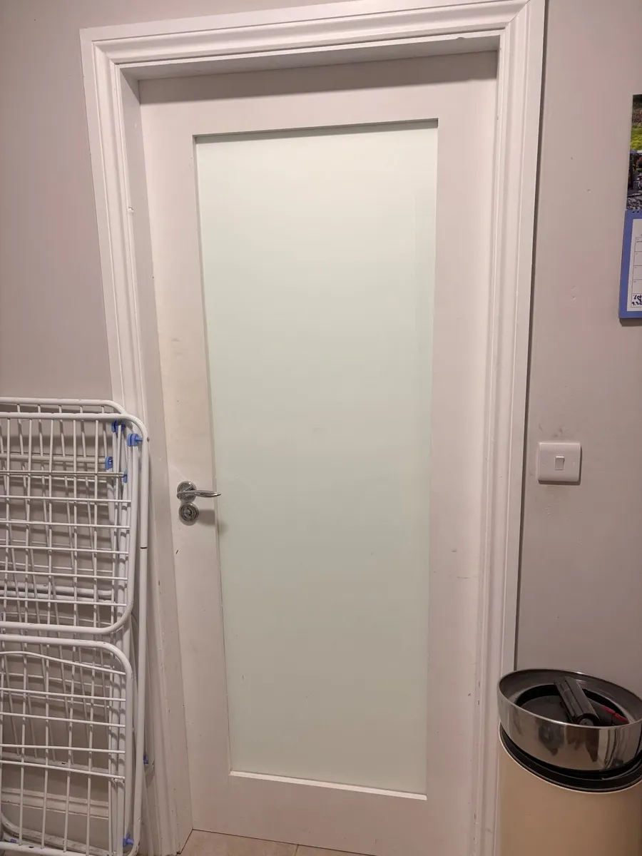 Internal door frosted glass