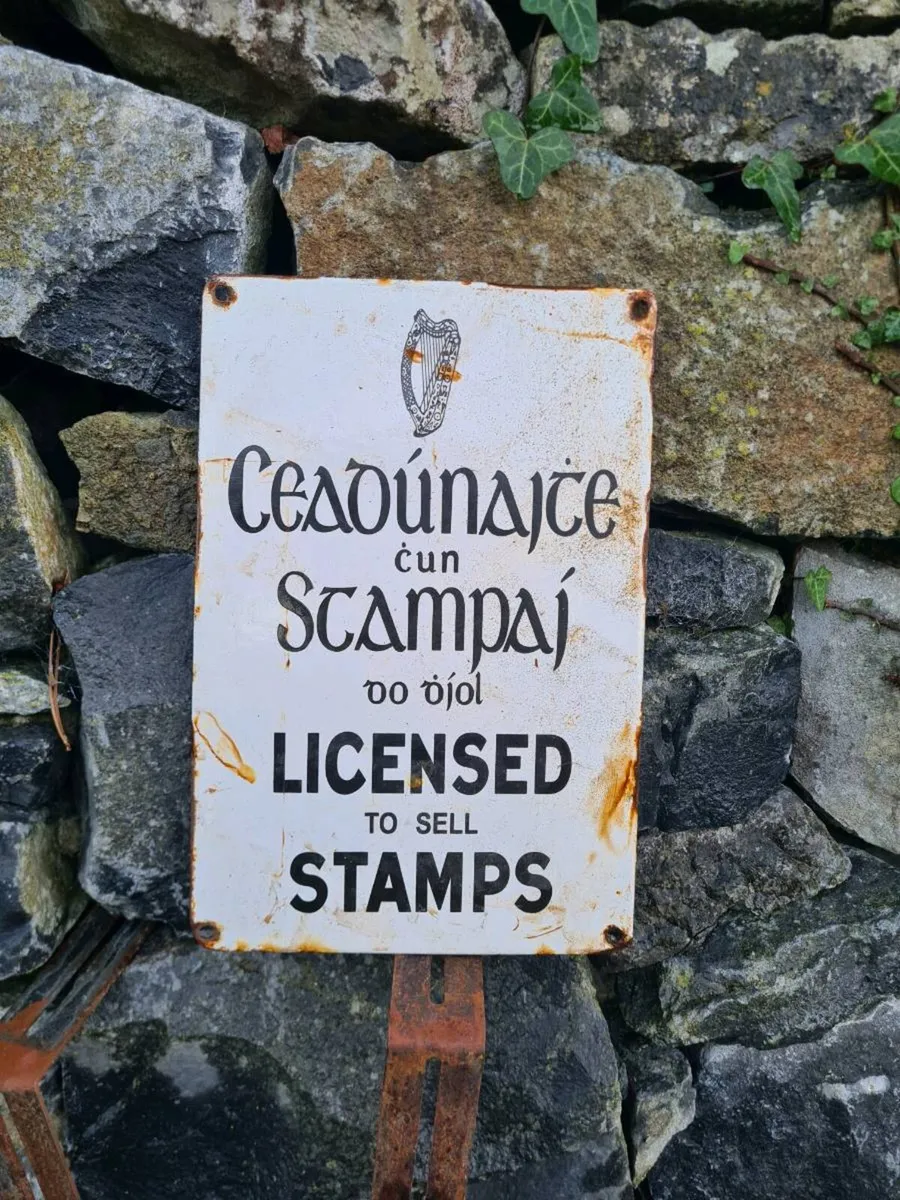 Enamel sign - Image 1