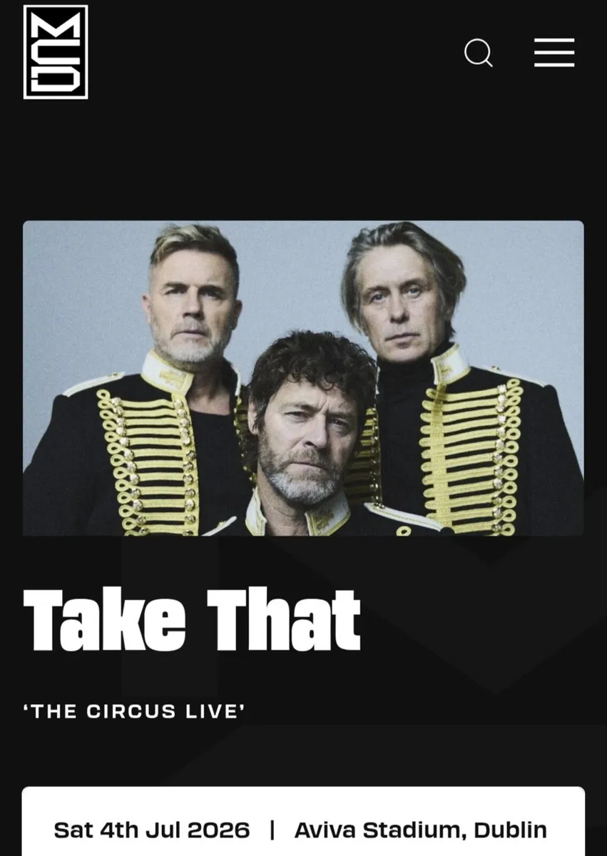 Concert tickets