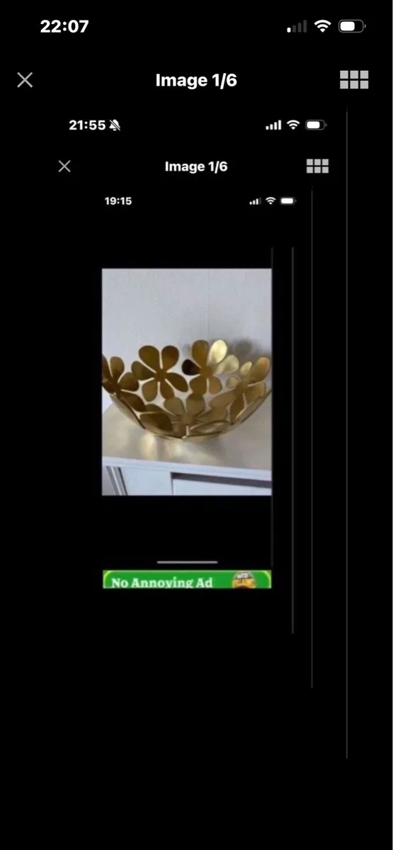 Vintage Brass Fruit Bowl - Image 1