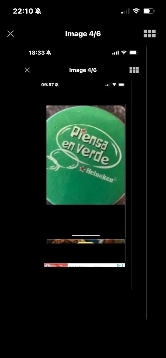Think Green Heineken Coasters (6) - Image 4