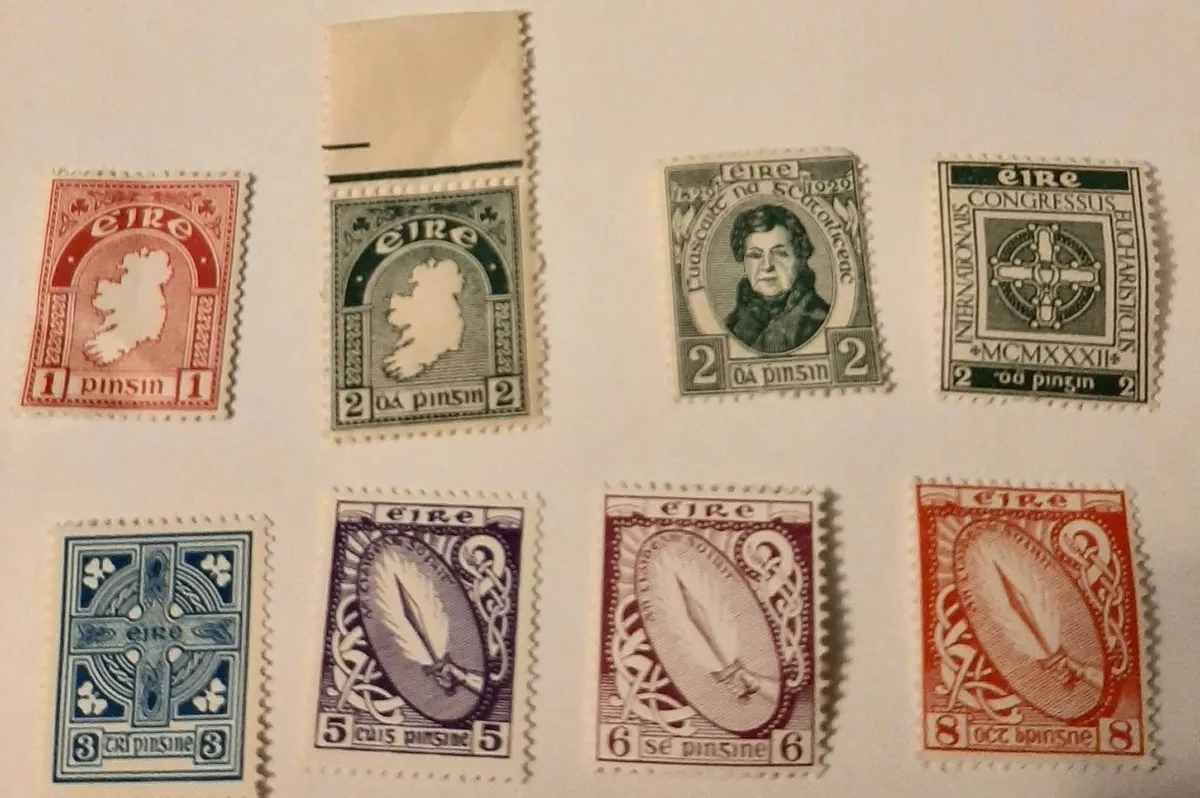 Rare Vintage Irish Postage Stamps - Image 1