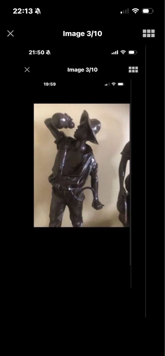 Antique Bronze Statues - Image 3