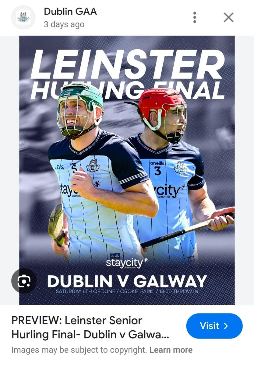 Dublin Tickets For Saturday