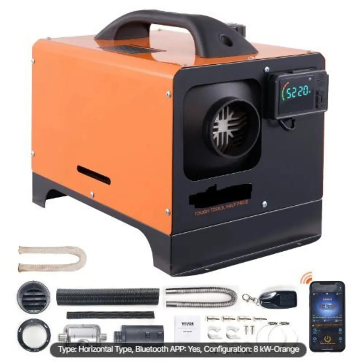 Diesel Air Heater All-in-one 12V 5-8KW Bluetooth - Image 1
