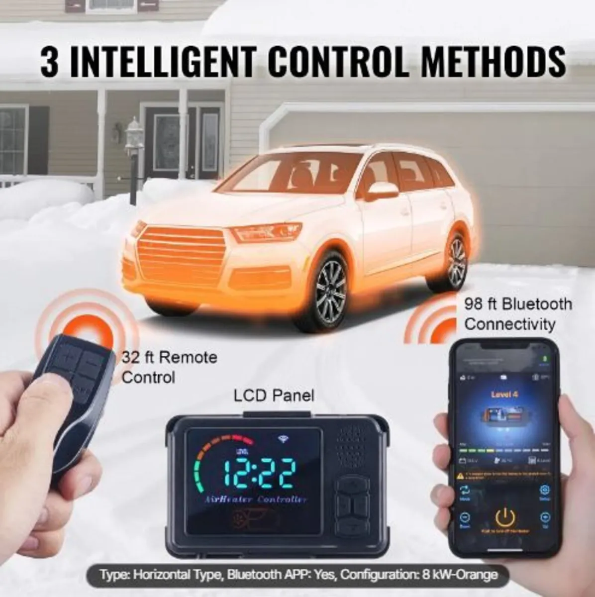 Diesel Air Heater All-in-one 12V 5-8KW Bluetooth - Image 3