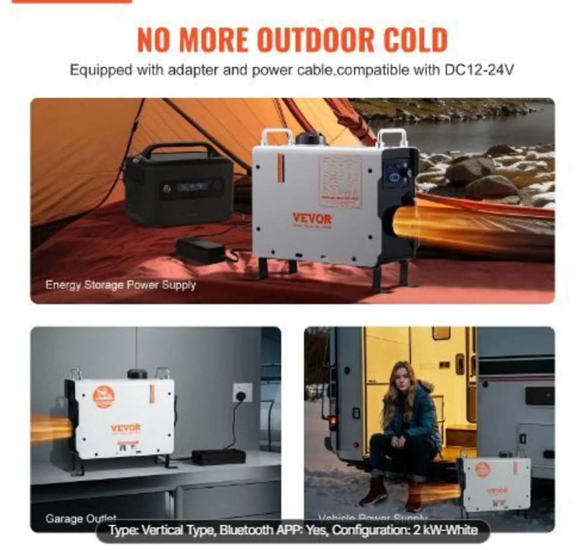 2KW Diesel Heater, 12V/24V All in One Diesel - Image 2