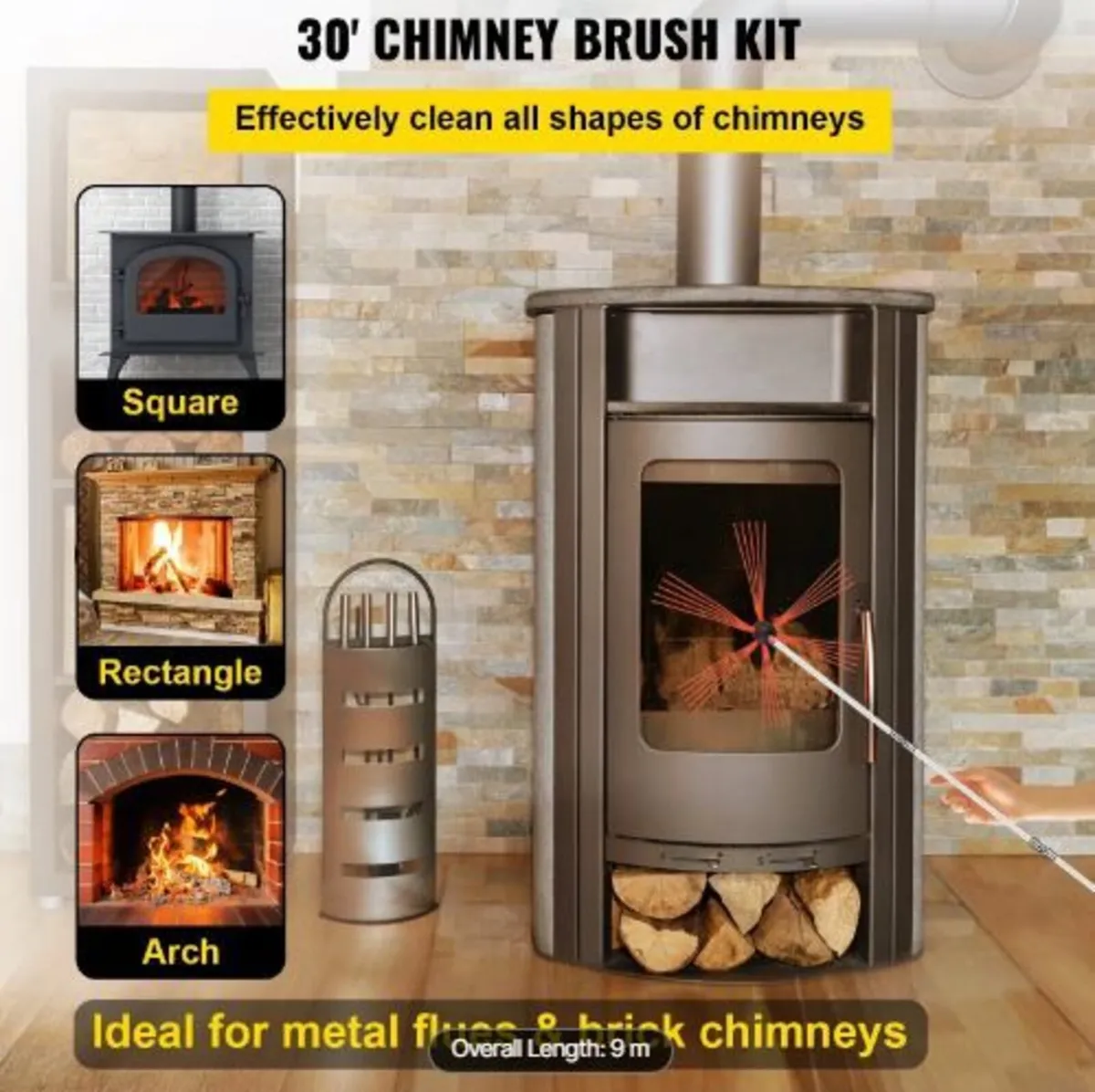 Chimney Sweep Kit Chimney Cleaning Kit 914.4 cm - Image 4