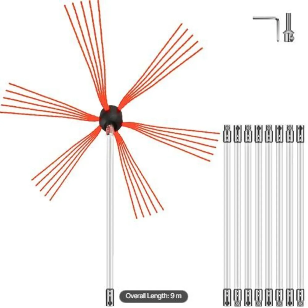 Chimney Sweep Kit Chimney Cleaning Kit 914.4 cm - Image 1