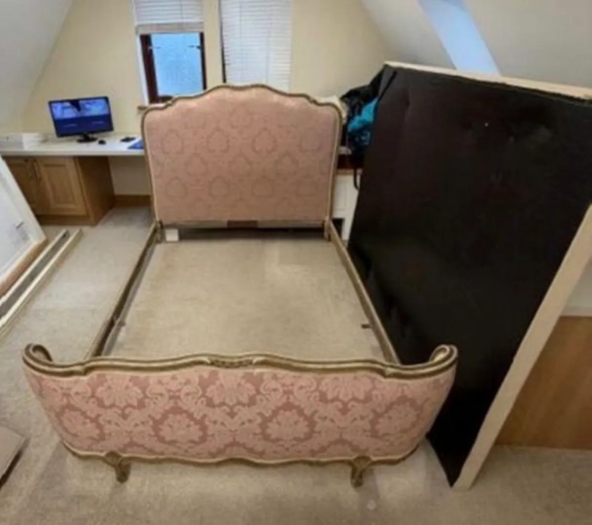 Antique French double bed - Image 2