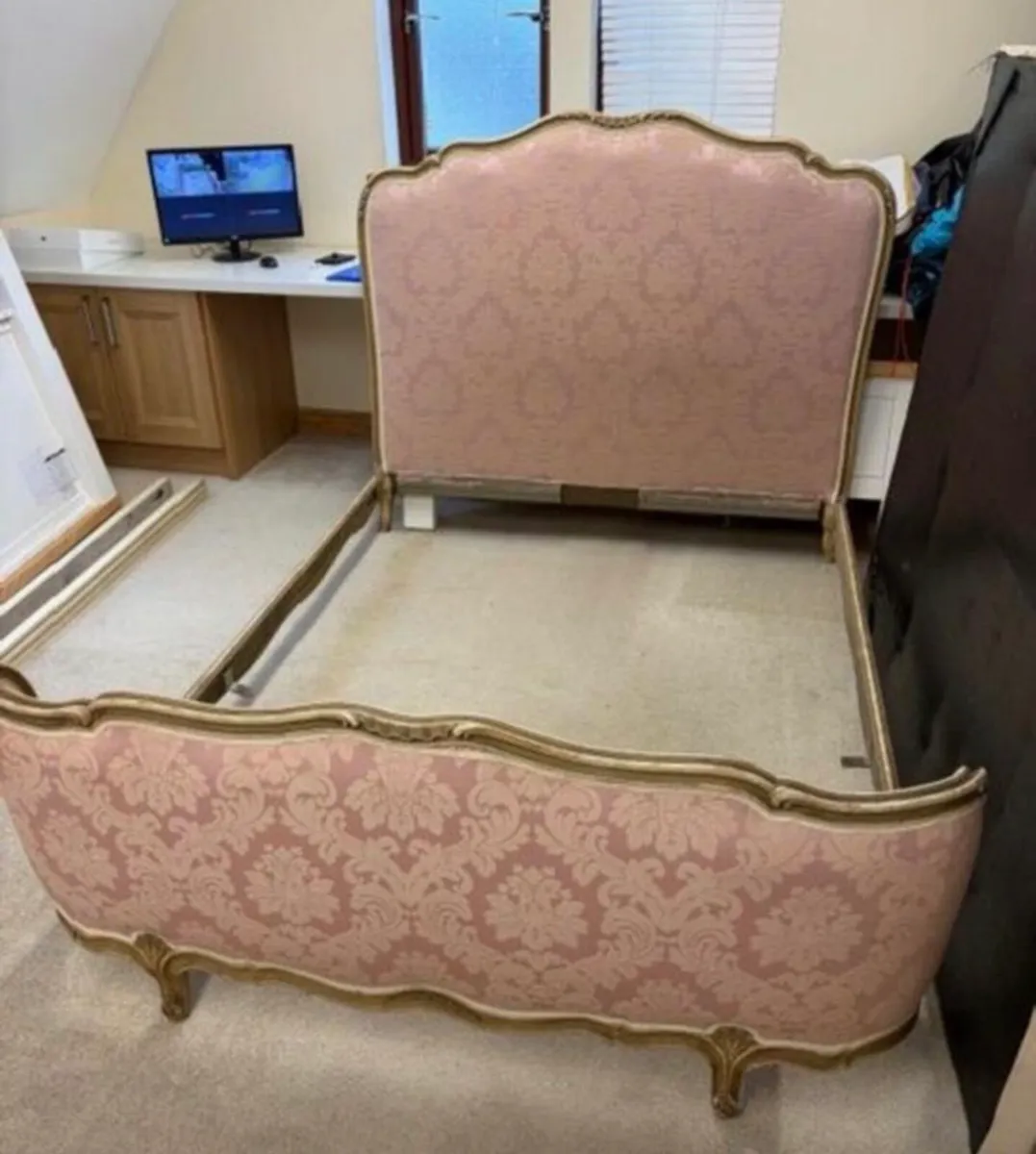 Antique French double bed - Image 3