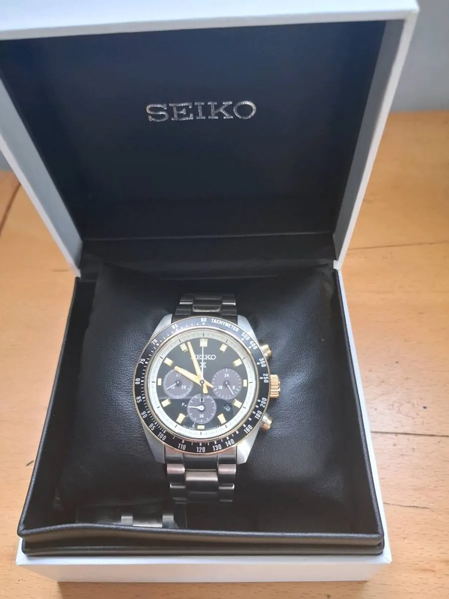 seiko prospex circuit race solar speedtimer black - Image 1
