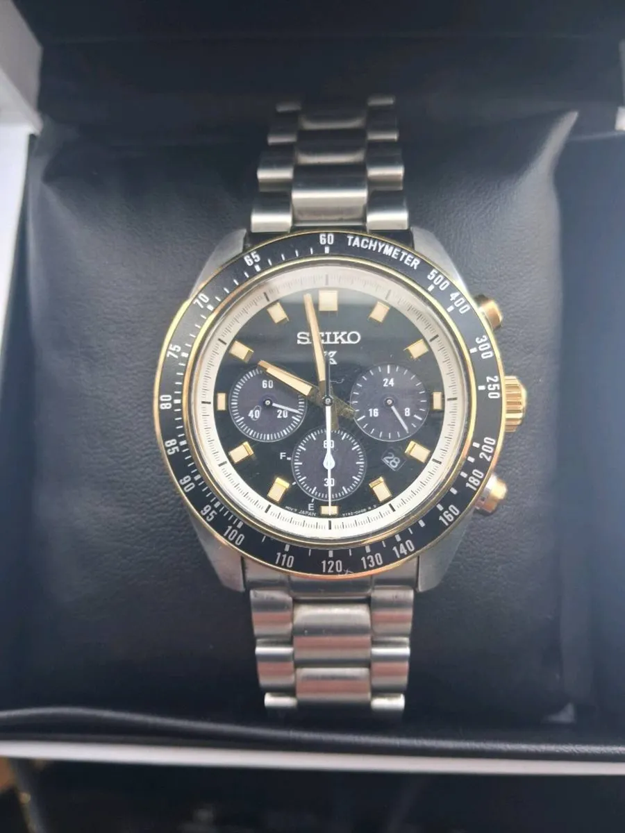seiko prospex circuit race solar speedtimer black - Image 2