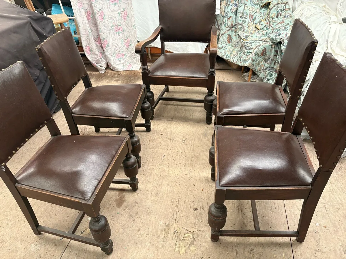Antique dining chairs - Image 1