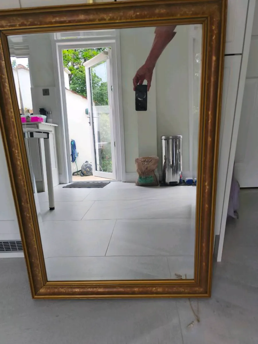 Bronze coloured antique style mirror - Image 3