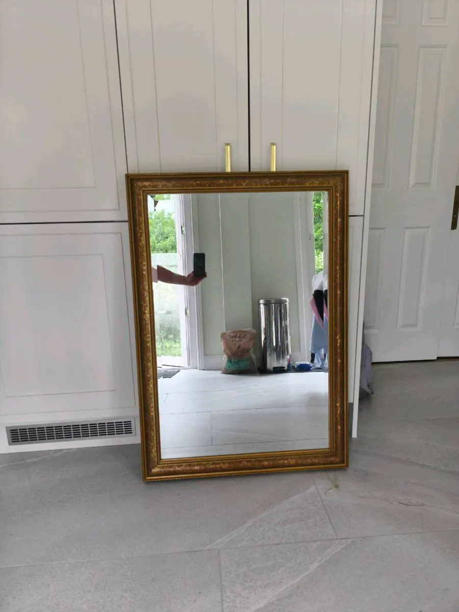 Bronze coloured antique style mirror - Image 1