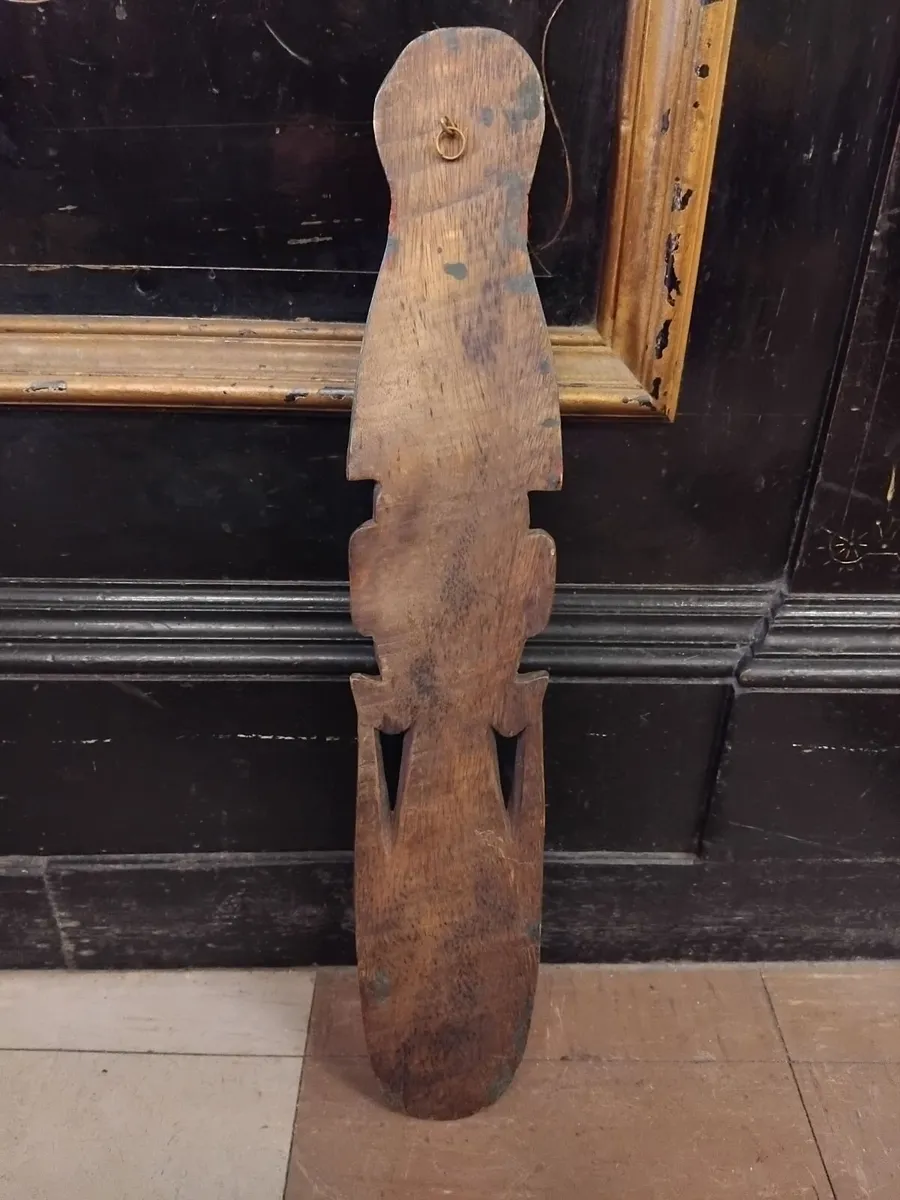 Vintage African Hand Carved Tribal Mask - Image 2