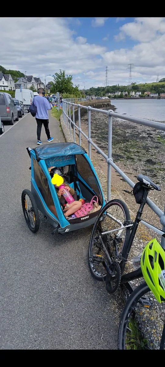 Thule bike trailor for kids - Image 3