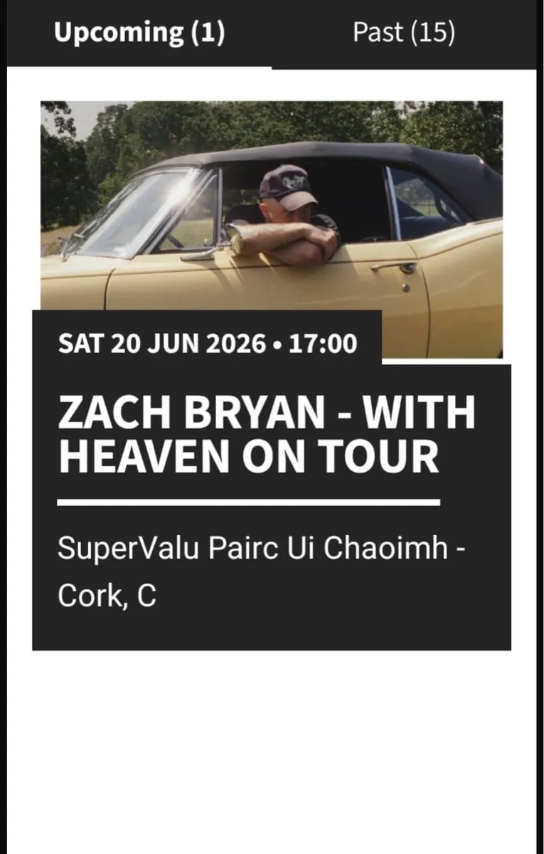 2 Zach Bryan tickets