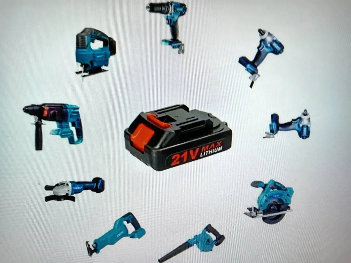 Batteries Lithium 21 V Cordless X 2+Charger-NEW - Image 3