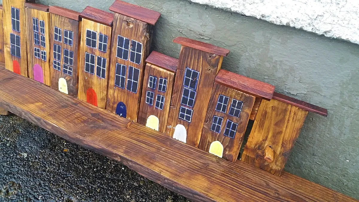 Rustic Village Floating Shelf / Display - Image 3