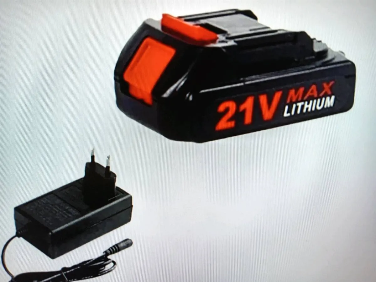 Cordless Batteries 21V Lithium 2/Charger Brand New - Image 1