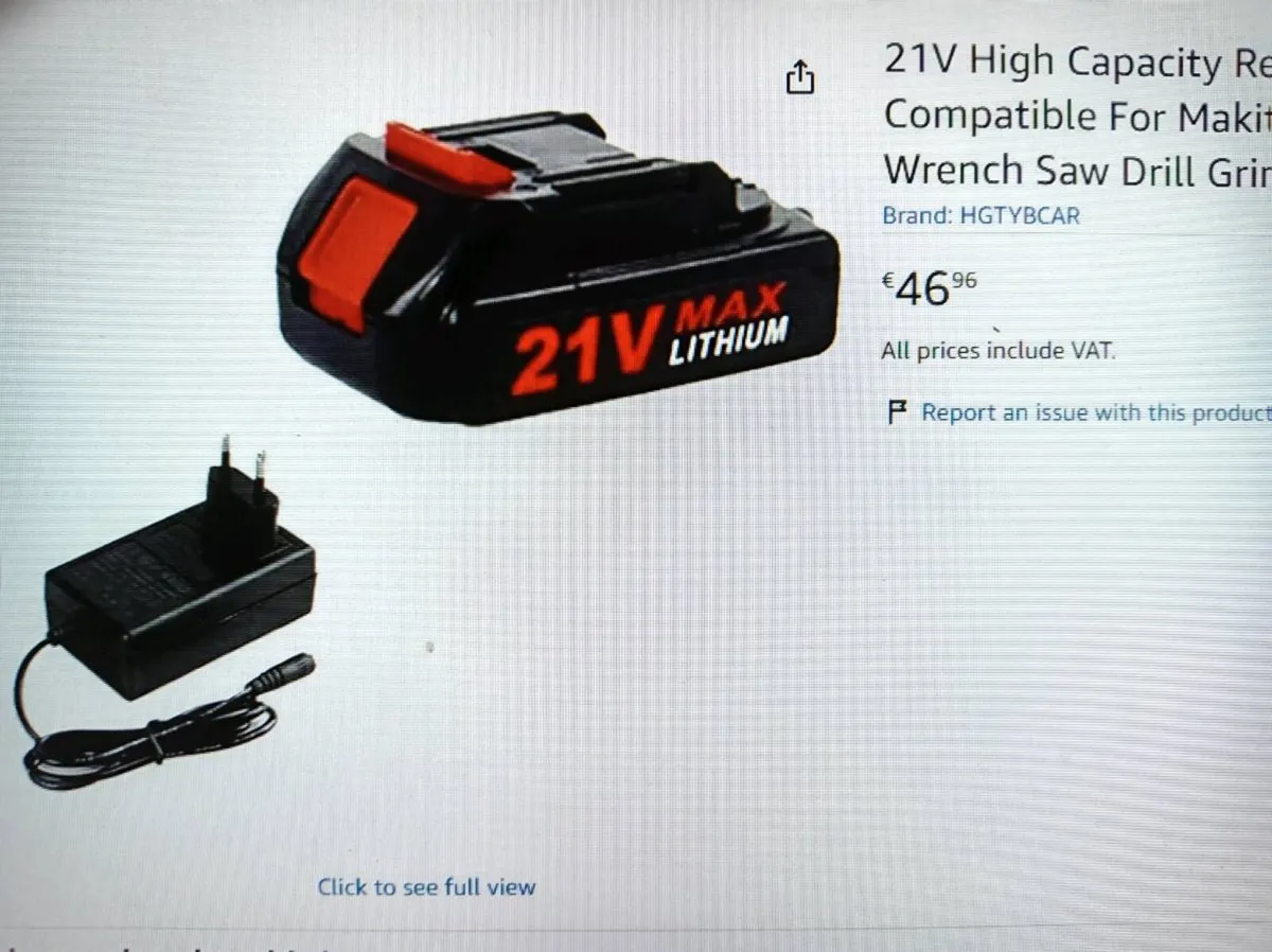 Cordless Batteries 21V Lithium 2/Charger Brand New - Image 4