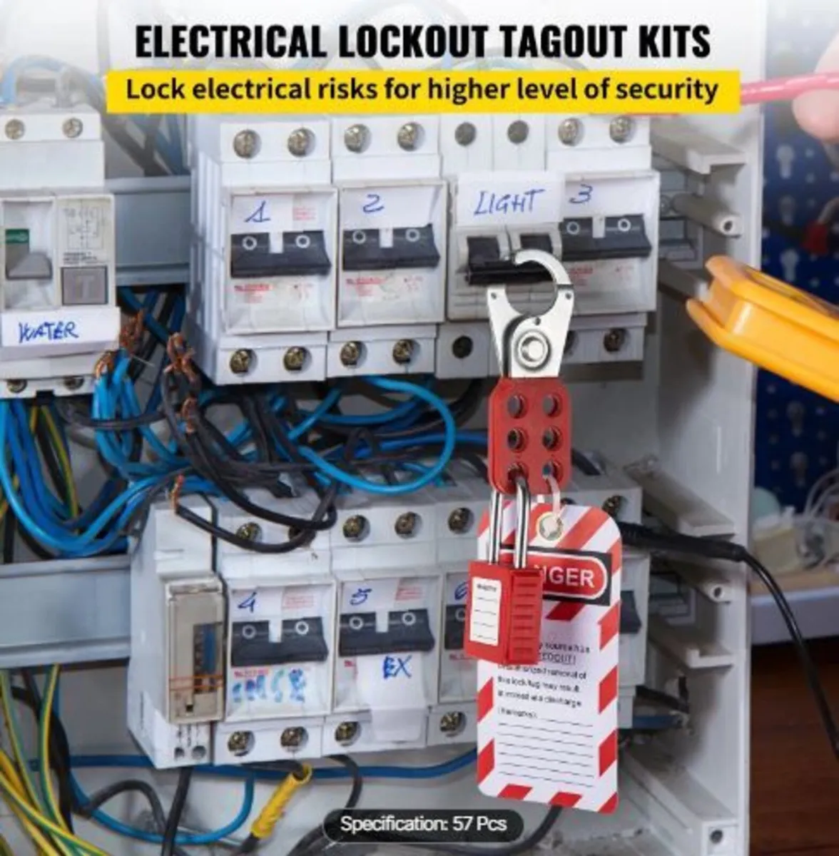 58 PCS Lockout Tagout Kits, Electrical Safety - Image 3