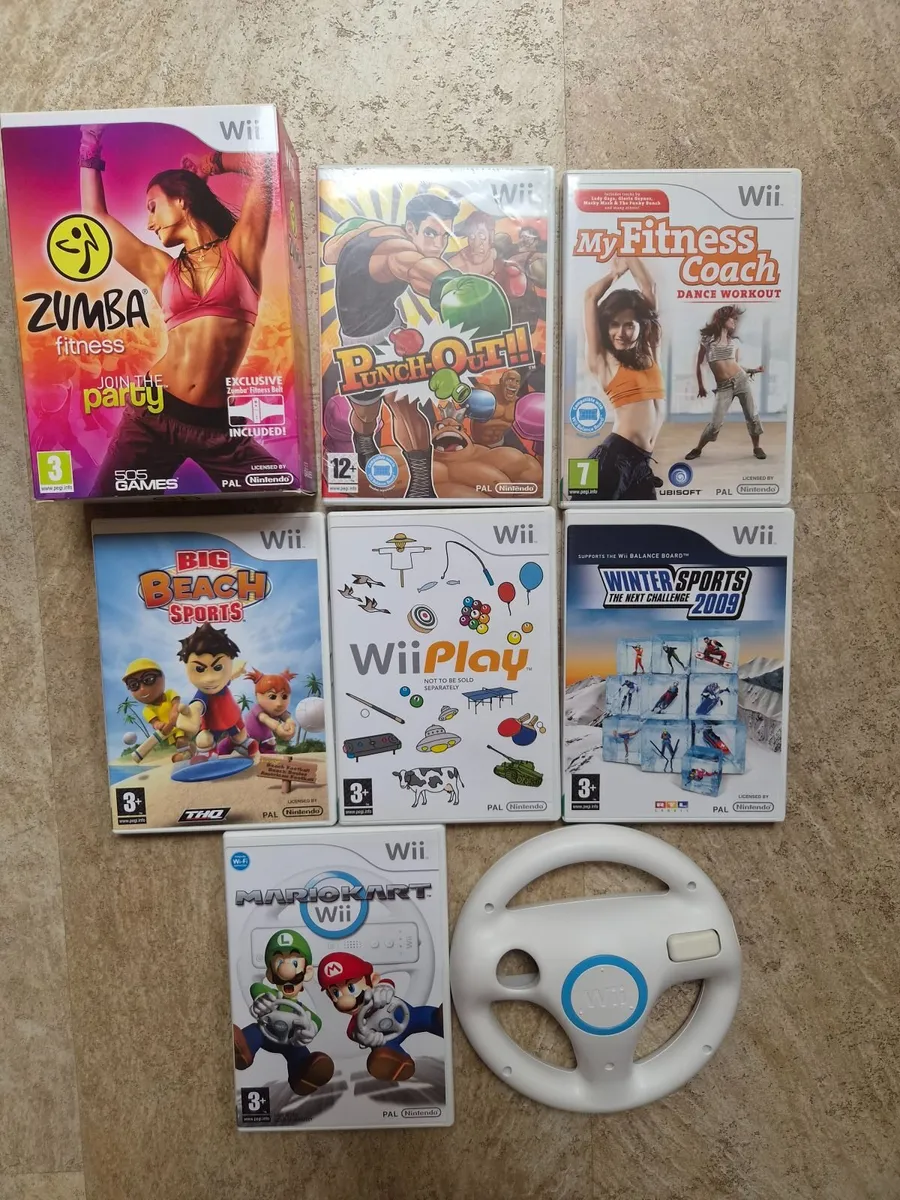 Nintendo Wii Mega Bundle 7 Games - Image 1