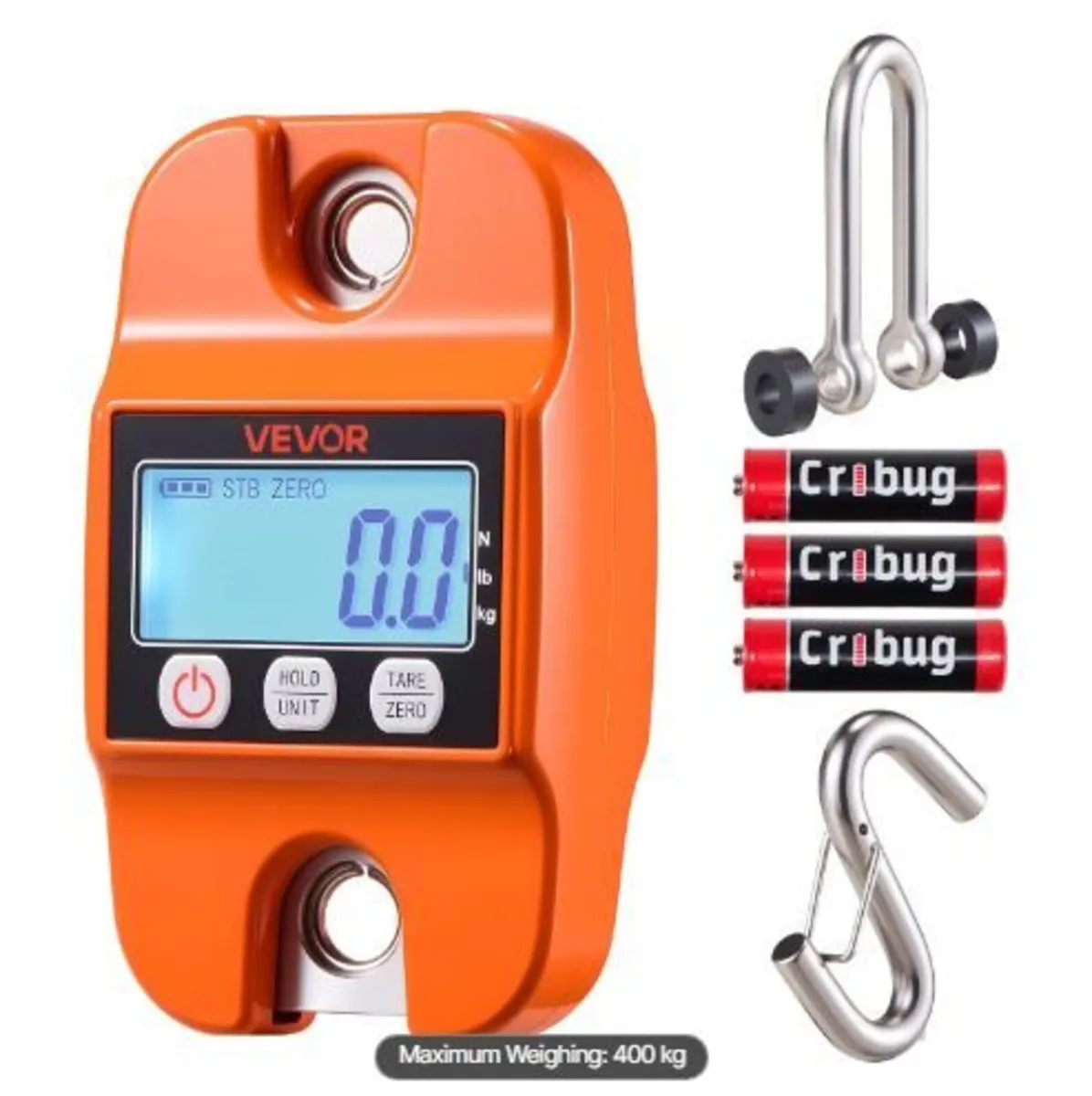 Digital Crane Scale, 880 lbs/400 kg Max Capacity - Image 3